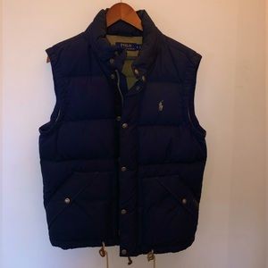 Ralph Lauren Down Navy Puffer Vest size S